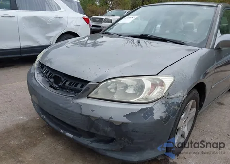 2005 Honda Civic Ex z USA, uszkodzony, nr VIN 2HGES26845H518836